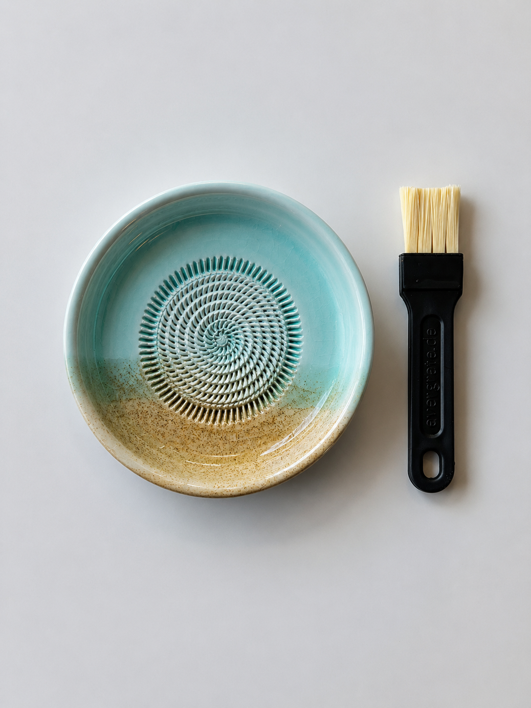 Tarka mięta & piasek — tarka ceramiczna Evergrate